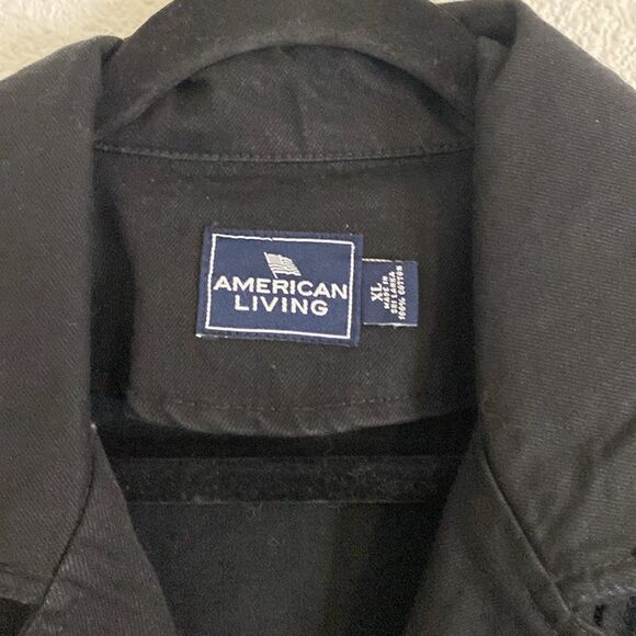 American living- black Jean Moto jacket-size extra large - Picture 3 of 7